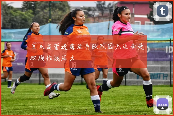 国米高管透露放弃欧冠因无法承受双线作战压力